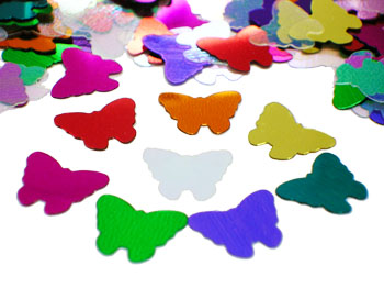 Butterfly Confetti, Rainbow Available by the Pound or Packet